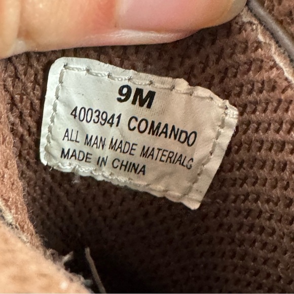 Vintage No Boundaries Brown Faux Leather Lace Up Moto Combat Boots y2k retro - Picture 9 of 9